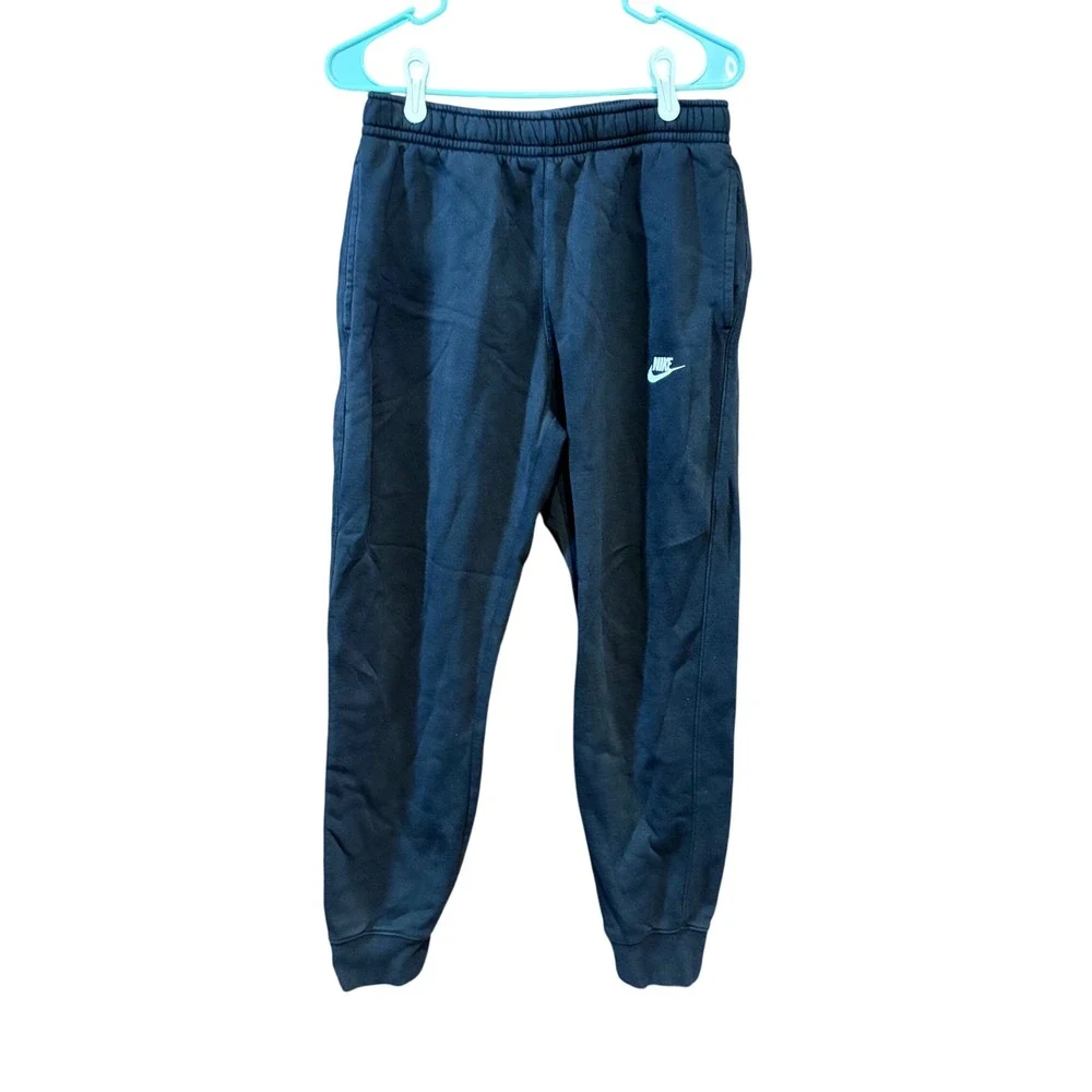 Nike Sportswear Club Fleece Joggers Mens Medium Black Sweatpants BV2671-010